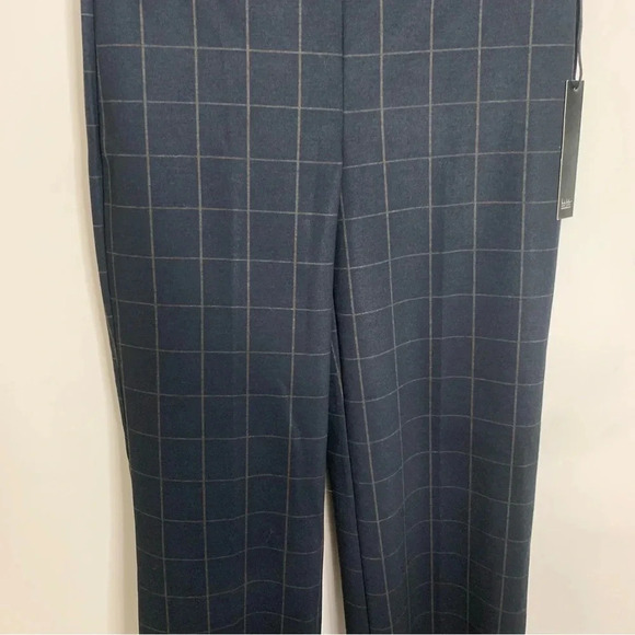 NWT Nicole Miller Wide Leg Plaid Pants M - Picture 9 of 10